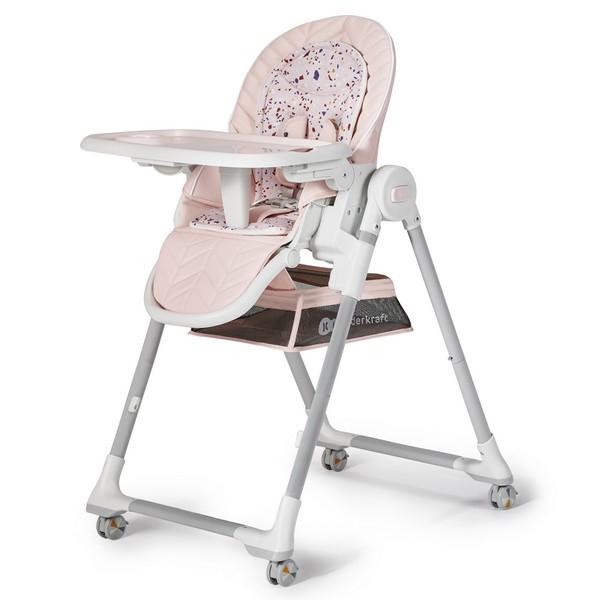 Chaise Haute 2-en-1 Kinderkraft Lastree - Pink