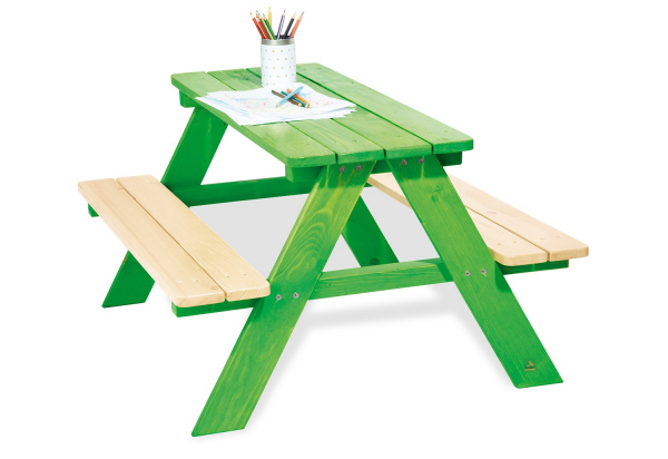 Ensemble Table-Bancs Pinolino Nicki - Vert