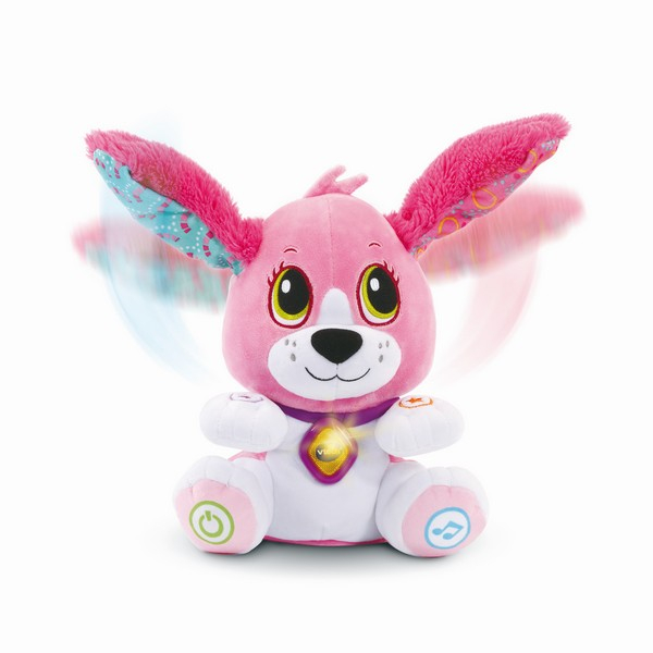 Peluche VTech Toutou Parle avec Moi - Rose