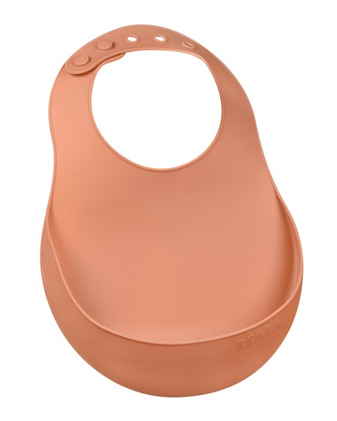 Bavoir Silicone Béaba - Terracotta