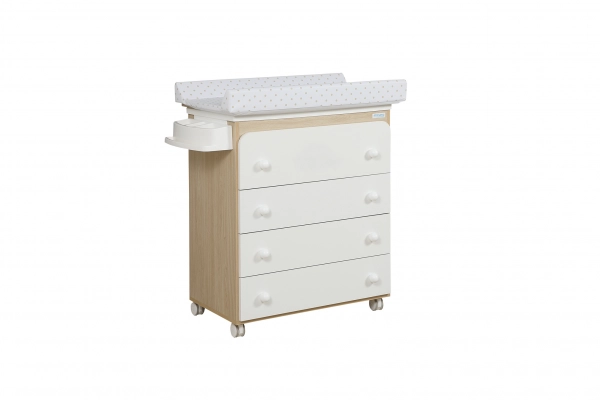 Commode Baignoire Micuna Boules - Bois Pois Beige