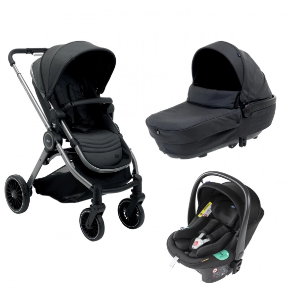 Poussette Chicco Trio Best Friend Pro Comfort i-Size - Pirate Black