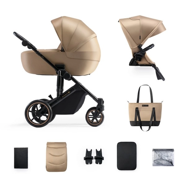 Poussette Kinderkraft Prime 2 + Nacelle - Sandrose Beige