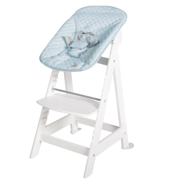 Chaise Haute Roba BornUp - Blanc + Transat Roba Style - Bleu