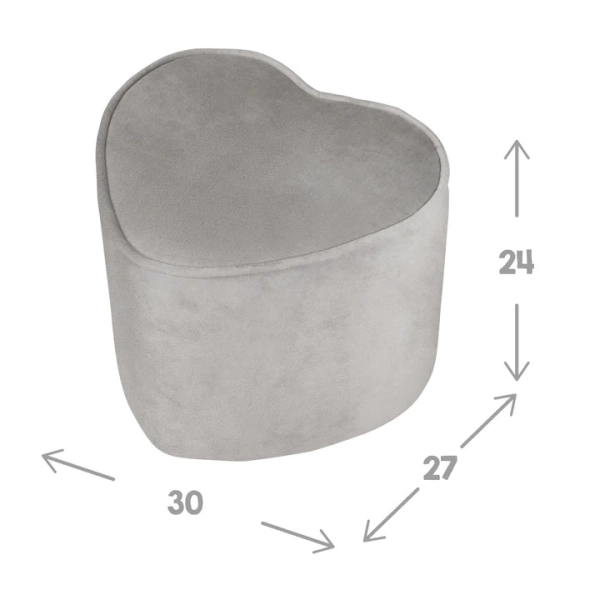 Tabouret Cœur Roba 'Lil Sofa - Gris