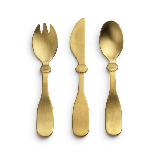 Set Couverts Acier Elodie - Gold