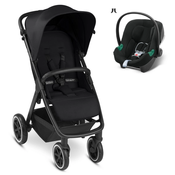 Poussette ABC Design Avus Air - Ink + Coque Auto Cybex Aton B2 - Volcano Black