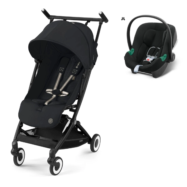 Poussette Cybex Libelle - Châssis Black/ Magic Black + Coque Auto Aton B2 i-Size - Volcano Black