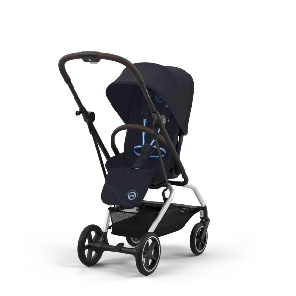 Poussette Cybex Eezy S Twist PLUS 2 - Châssis Silver/ Dark Navy Blue