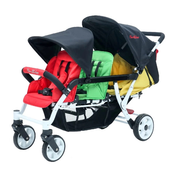 Poussette 3 Places Familidoo Lidoo H3E + Ergondrive - Multicolore