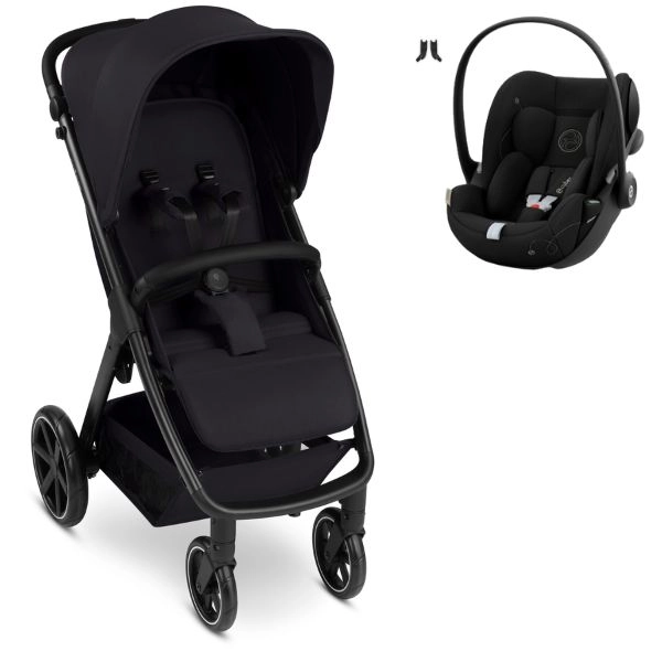 Poussette ABC Design Avus 2 - Coal + Coque Auto Cybex Cloud G i-Size - Moon Black