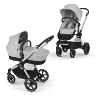 Poussette Cybex Balios S Lux - Châssis Silver + Nacelle - Lava Grey (2023)  - Univers Poussette