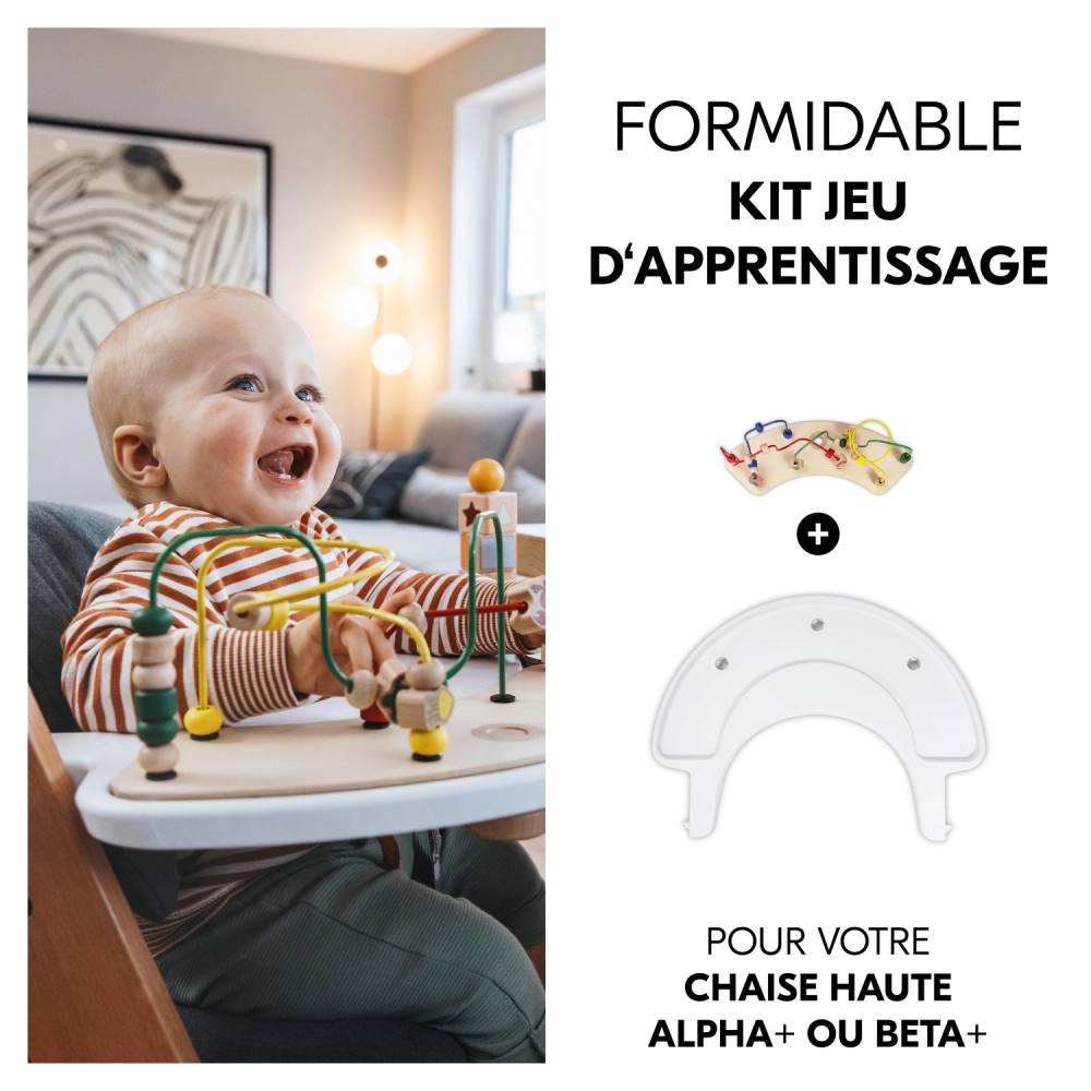 Hauck - Chaise Haute Bebe Bois Alpha Move Newborn Set - Évolutive