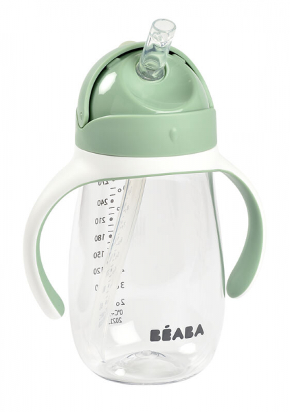 Tasse Paille 300ml Béaba - Vert Sauge