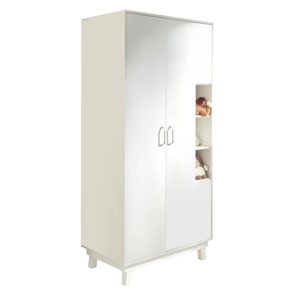 Armoire 2 Portes Roba Nordic Weiss - Blanc