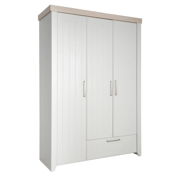 Armoire 3 Portes Roba Helene - Gris clair