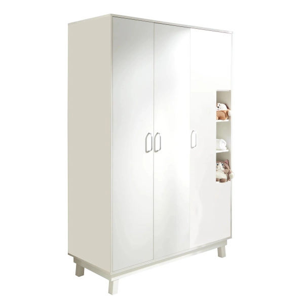 Armoire 3 Portes Roba Nordic Weiss - Blanc