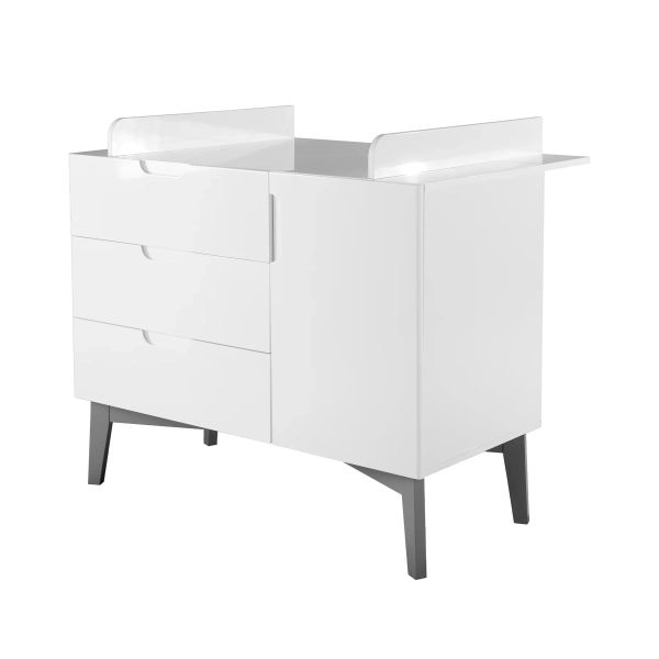 Commode à Langer Roba Retro - Blanc Brillant