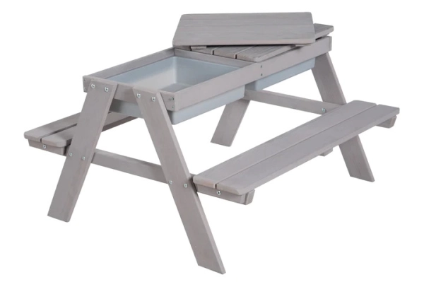 Ensemble Table-Bancs Roba Play - Gris