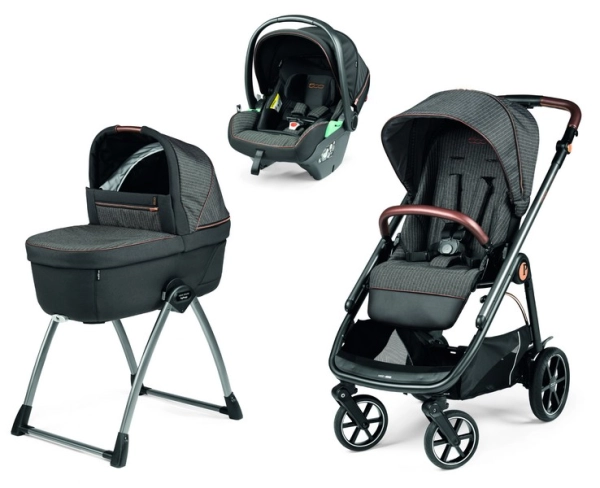 Poussette Peg Perego Veloce + Nacelle Belvedere + Coque Primo Viaggio Lounge - 500 + Home Stand