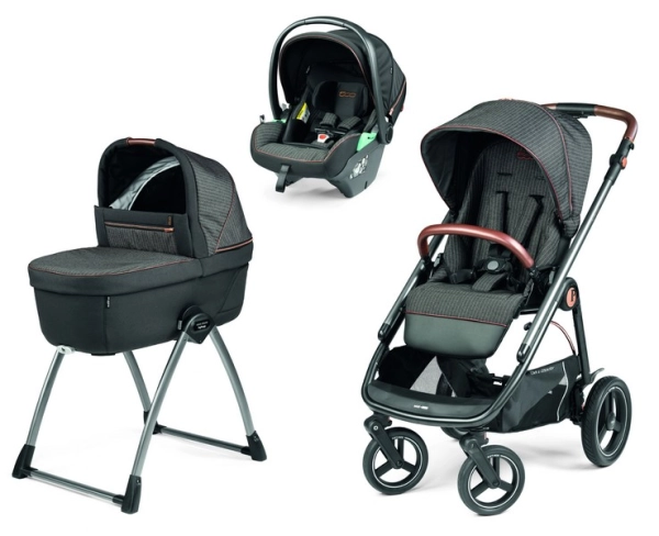 Poussette Peg Perego Veloce TC + Nacelle Belvedere + Coque Primo Viaggio Lounge - 500 + Home Stand