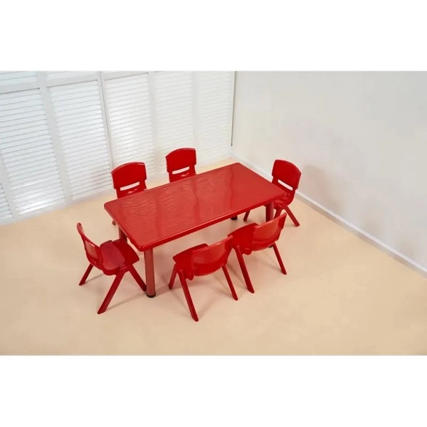 Table Rectangle Boutique Nounou - Rouge