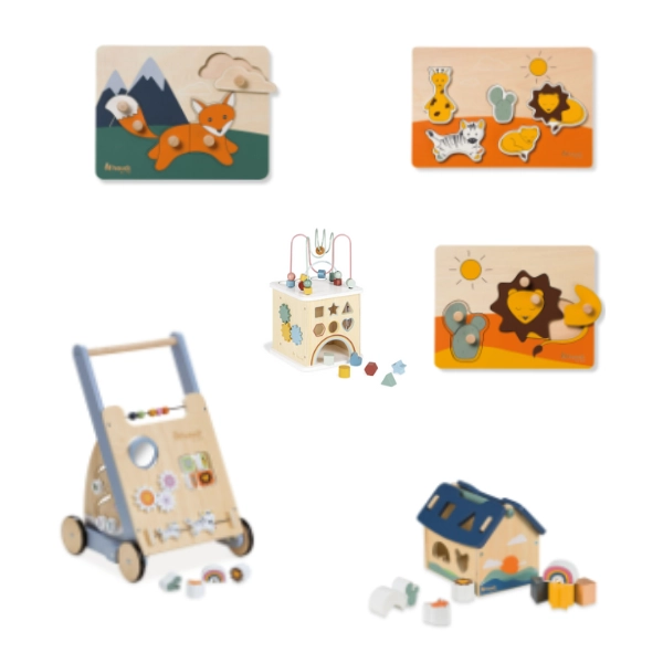 Pack Avantage - Jouets d'éveil en bois - 6 articles