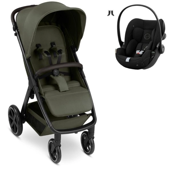 Poussette ABC Design Avus 2 - Avocado + Coque Auto Cybex Cloud G i-Size - Moon Black