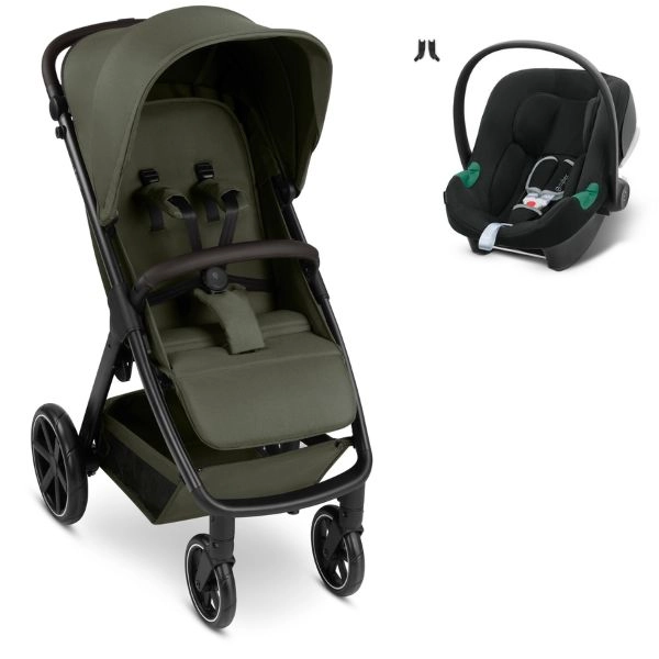 Poussette ABC Design Avus 2 - Avocado + Coque Auto Cybex Aton B2 - Volcano Black