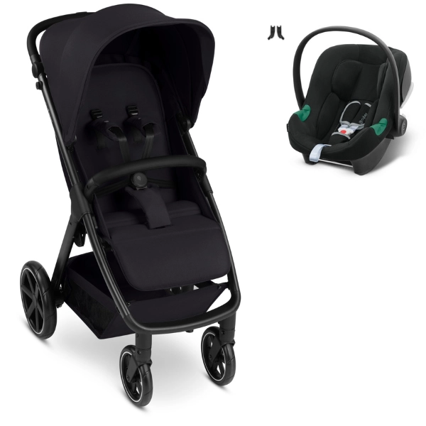 Poussette ABC Design Avus 2 - Coal + Coque Auto Cybex Aton B2 - Volcano Black