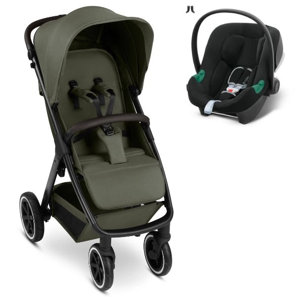 Poussette ABC Design Avus 2 Air - Avocado + Coque Auto Cybex Aton B2 - Volcano Black