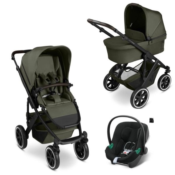 Poussette ABC Design Salsa 5 Air + Nacelle - Avocado + Coque Auto Cybex Aton B2 - Volcano Black