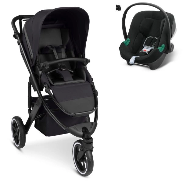 Poussette ABC Design Salsa 5 Run - Coal + Coque Auto Cybex Aton B2 i-Size - Volcano Black