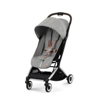 Poussette Cybex Coya Châssis Chrome Brown - Mirage Grey + Coque Auto Cloud  T i-Fix - Sepia Black (2023) - Univers Poussette