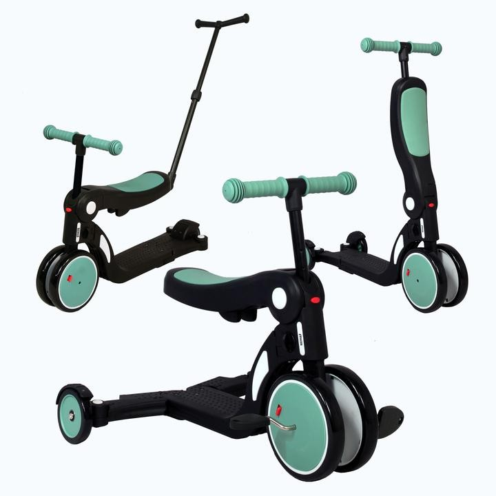 Draisienne Evolutive Looping Scootizz - Vert Amande + Barre de Poussée