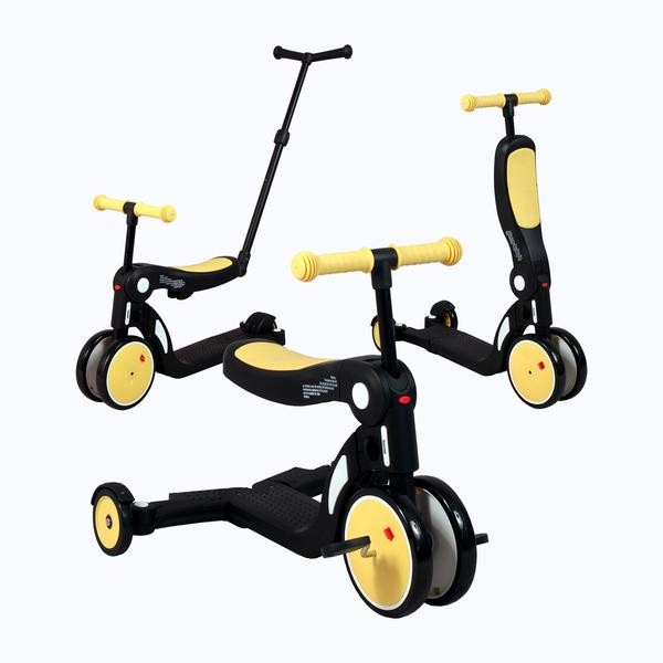 Draisienne Evolutive Looping Scootizz - Bouton d'or + Barre de Poussée