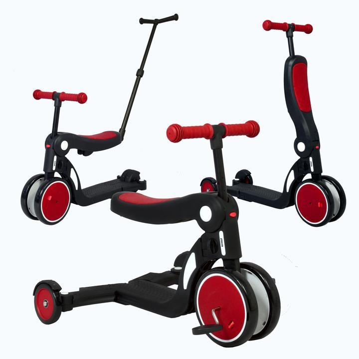 Draisienne Evolutive Looping Scootizz - Haute Red + Barre de Poussée