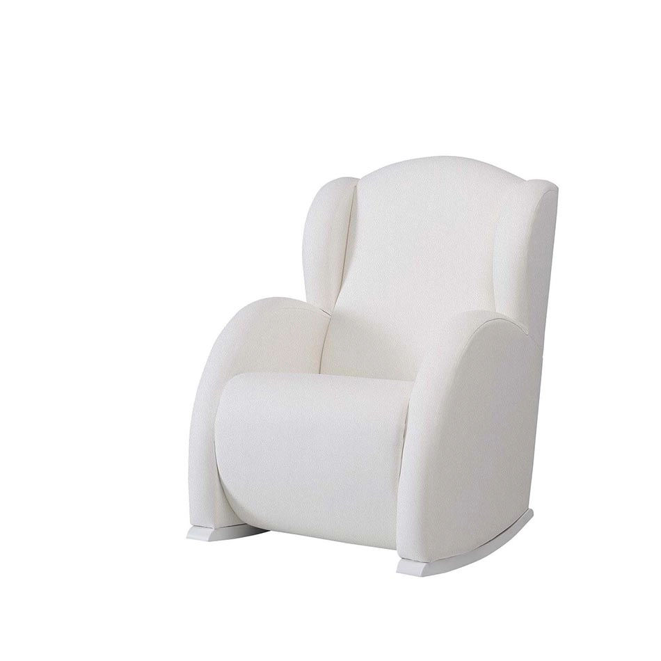 Fauteuil d'Allaitement Micuna Flor - Similicuir Blanc