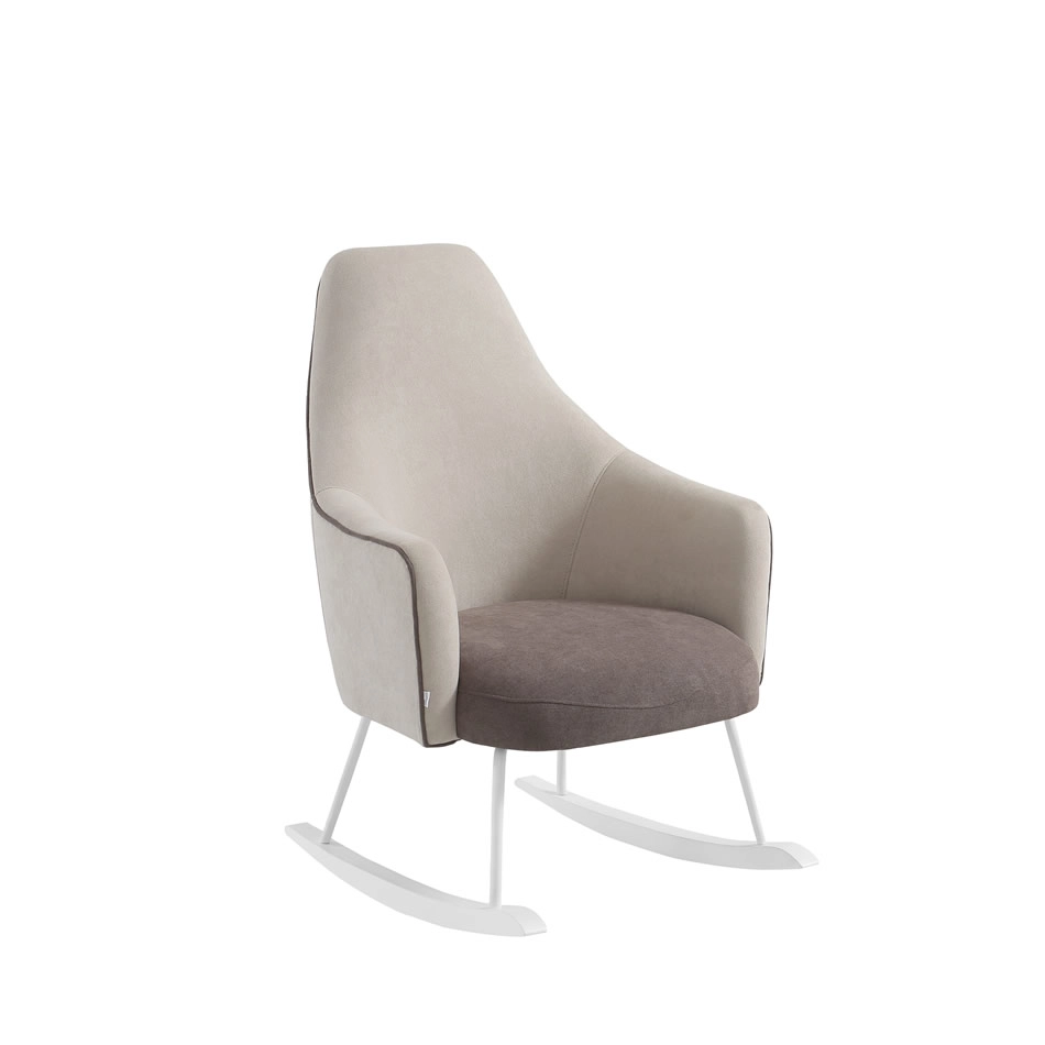 Fauteuil d'Allaitement Micuna Moom - Blanc/Marron