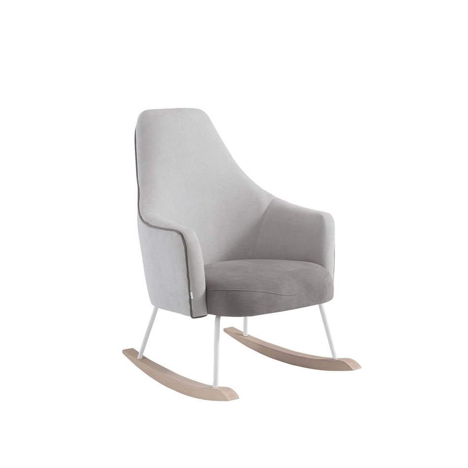 Fauteuil d'Allaitement Micuna Moom - Bois/Gris