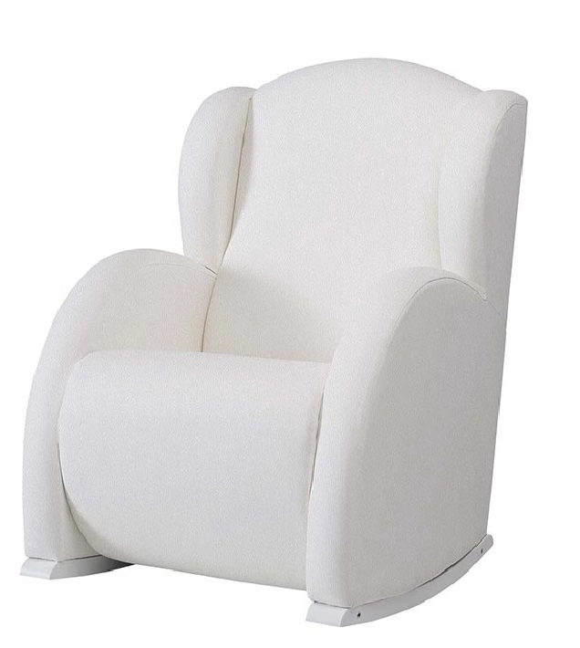 Fauteuil d'Allaitement Micuna Flor Slow System - Similicuir Blanc