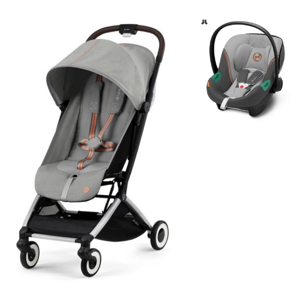 Poussette Cybex Orfeo + Coque Auto Aton S2 i-Size - Lava Grey