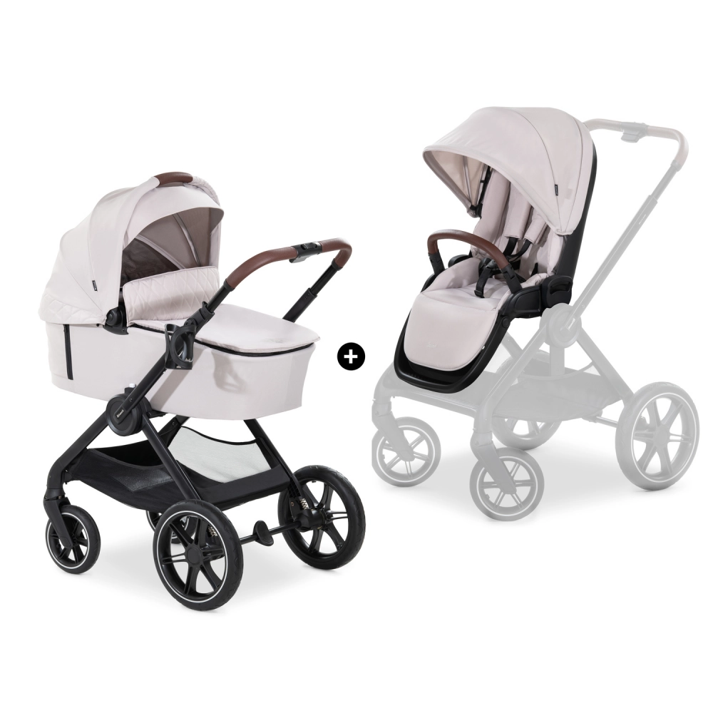 Poussette Hauck Walk N Care + Nacelle - Beige