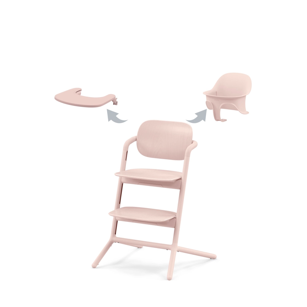 Chaise Haute Cybex Lemo 2 Set 3-en-1 - Pearl Pink