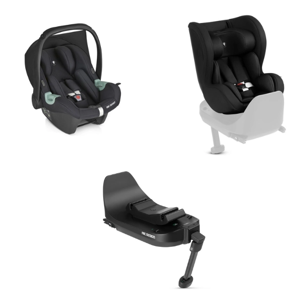 Système Modulaire ABC Design Coque Auto Tulip i-Size + Siège Auto Lily i-Size + Base Isofix Root - Black