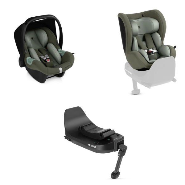 Système Modulaire ABC Design Coque Auto Tulip i-Size + Siège Auto Lily i-Size + Base Isofix Root - Sage